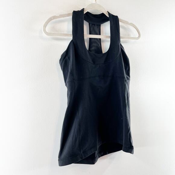 Lululemon Scoop Neck Workout Tank Top Black 6 - Picture 8 of 8